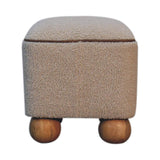 Serenity Footstool with Ball Feet - Artisan Furniture - Flyclothing LLC