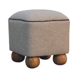 Serenity Footstool with Ball Feet - Artisan Furniture - Flyclothing LLC