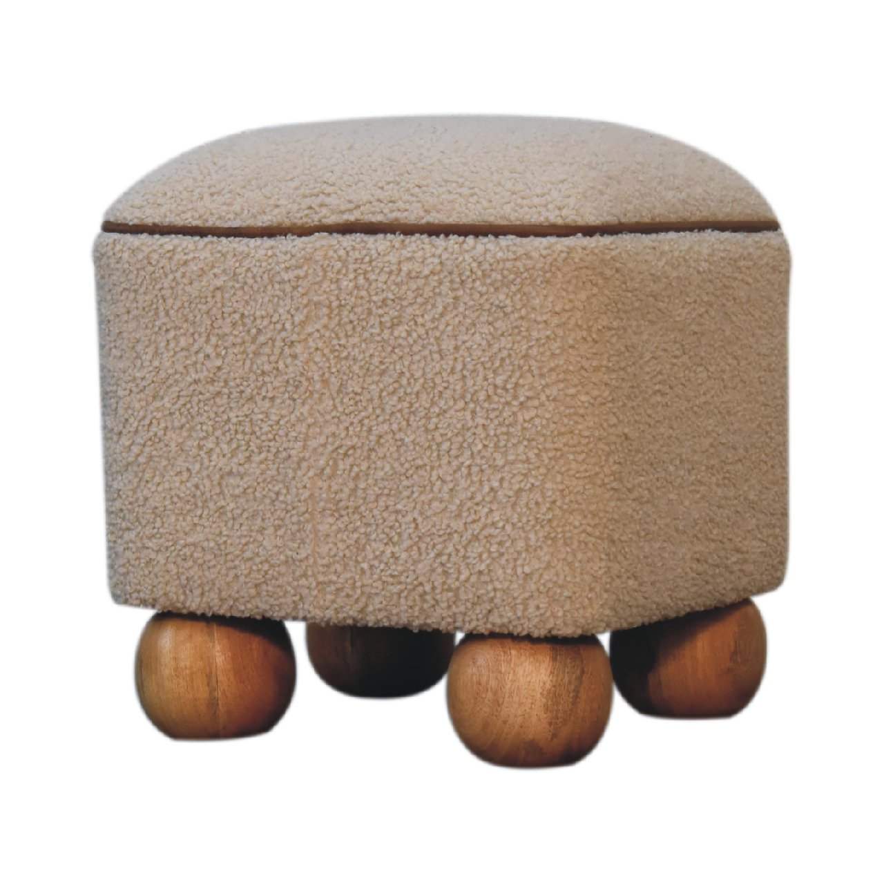 Serenity Footstool with Ball Feet - Artisan Furniture - Flyclothing LLC