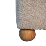 Serenity Footstool with Ball Feet - Artisan Furniture - Flyclothing LLC