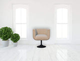 Cream Boucle Swivel Chair - Artisan Furniture - Flyclothing LLC