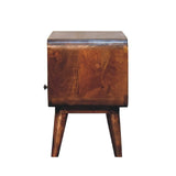 Mini Chestnut Curved Media Unit - Artisan Furniture - Flyclothing LLC