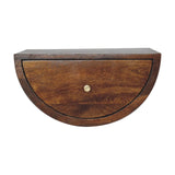Chestnut Crescent Floating Nightstand - Artisan Furniture - Flyclothing LLC