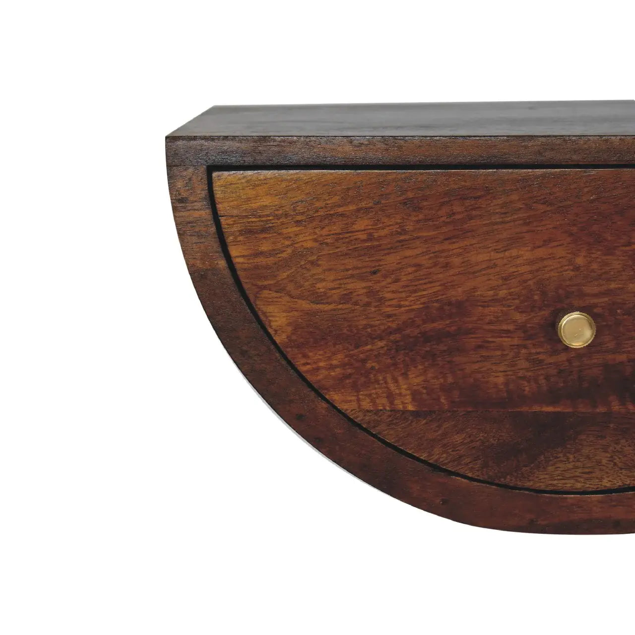 Chestnut Crescent Floating Nightstand - Artisan Furniture - Flyclothing LLC