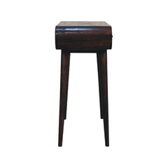 Light Walnut Curved Edge Console Table - Artisan Furniture
