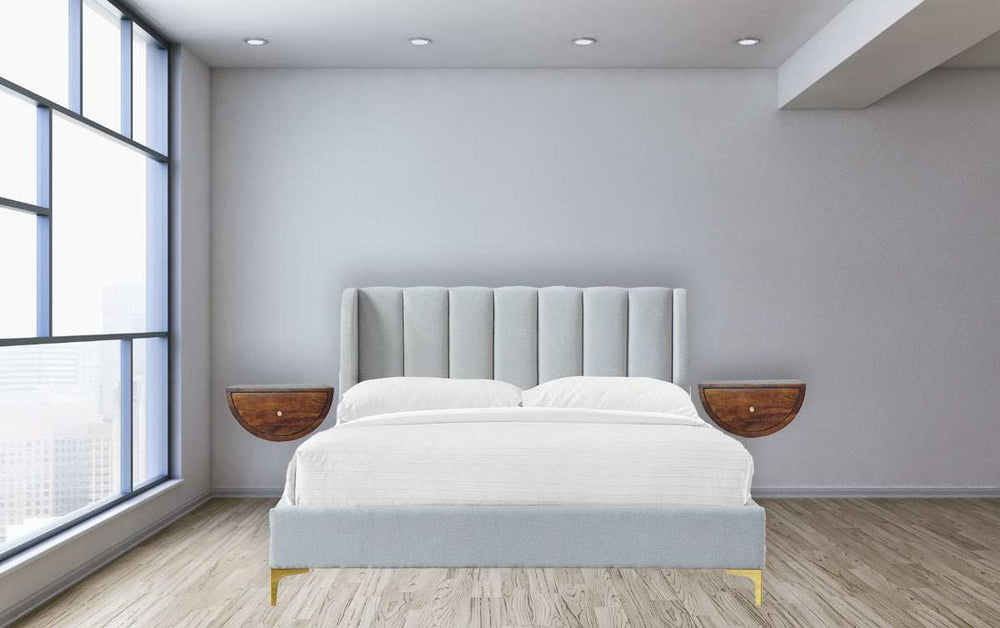 Chestnut Crescent Floating Nightstand - Artisan Furniture - Flyclothing LLC