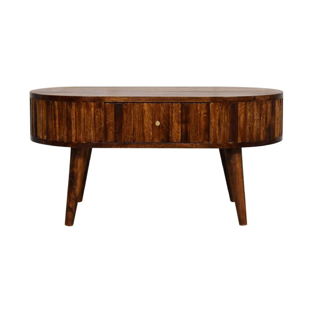 Stripe Chestnut Coffee Table - Artisan Furniture - Flyclothing LLC
