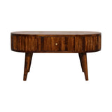 Stripe Chestnut Coffee Table - Artisan Furniture - Flyclothing LLC