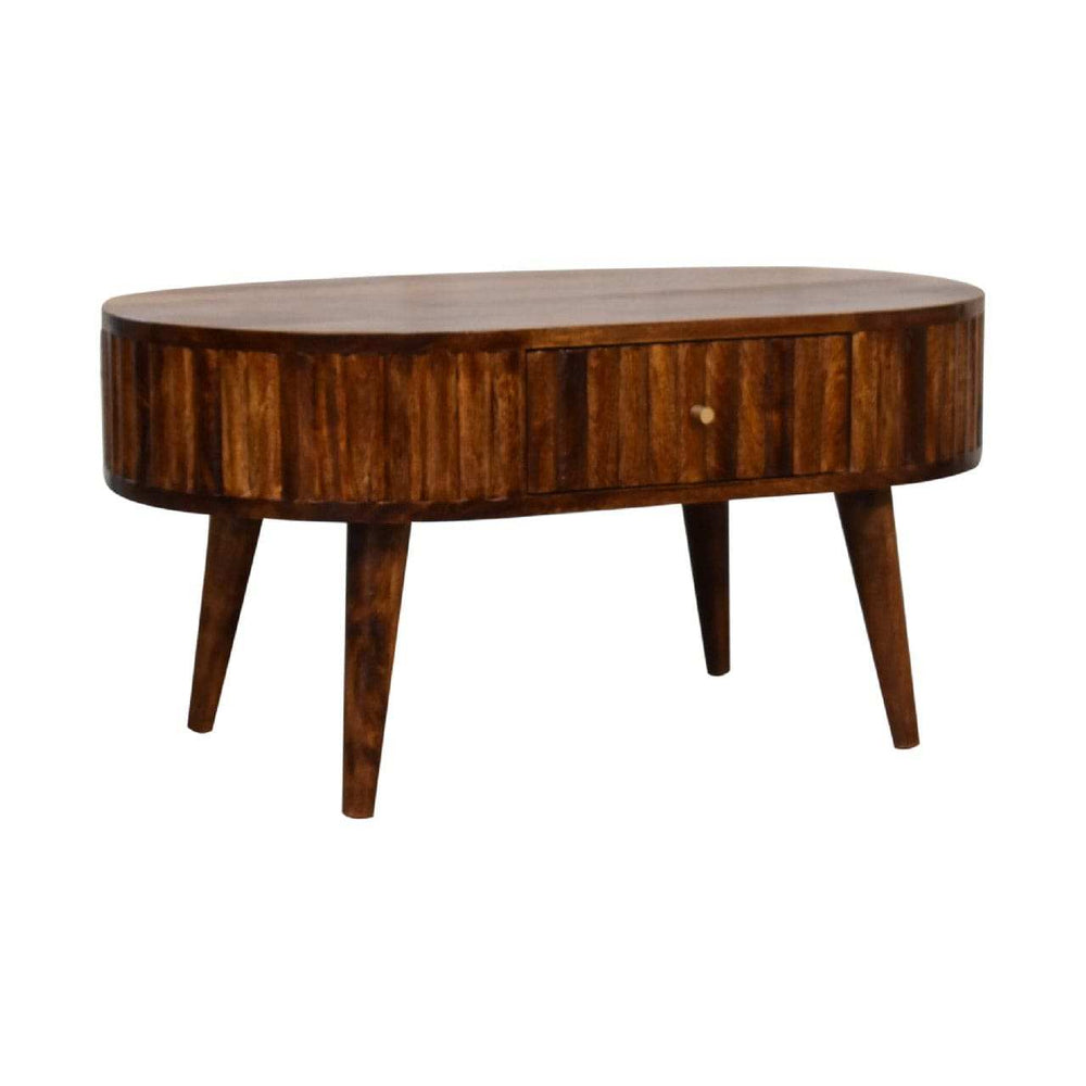 Stripe Chestnut Coffee Table - Artisan Furniture - Flyclothing LLC