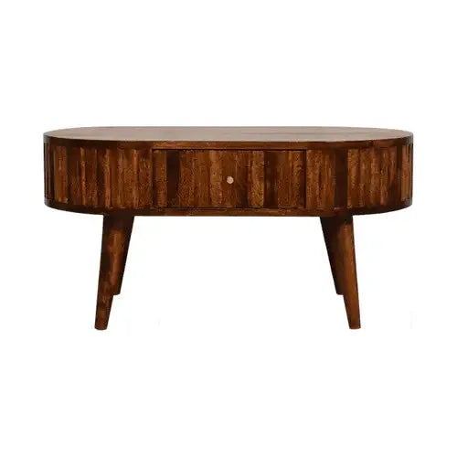 Stripe Chestnut Coffee Table - Artisan Furniture - Flyclothing LLC