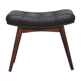 Harbour Black Footstool - Artisan Furniture - Flyclothing LLC