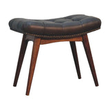 Harbour Black Footstool - Artisan Furniture - Flyclothing LLC