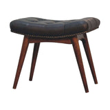Harbour Black Footstool - Artisan Furniture - Flyclothing LLC