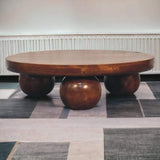 Chestnut Central Ball Table - Artisan Furniture - Flyclothing LLC