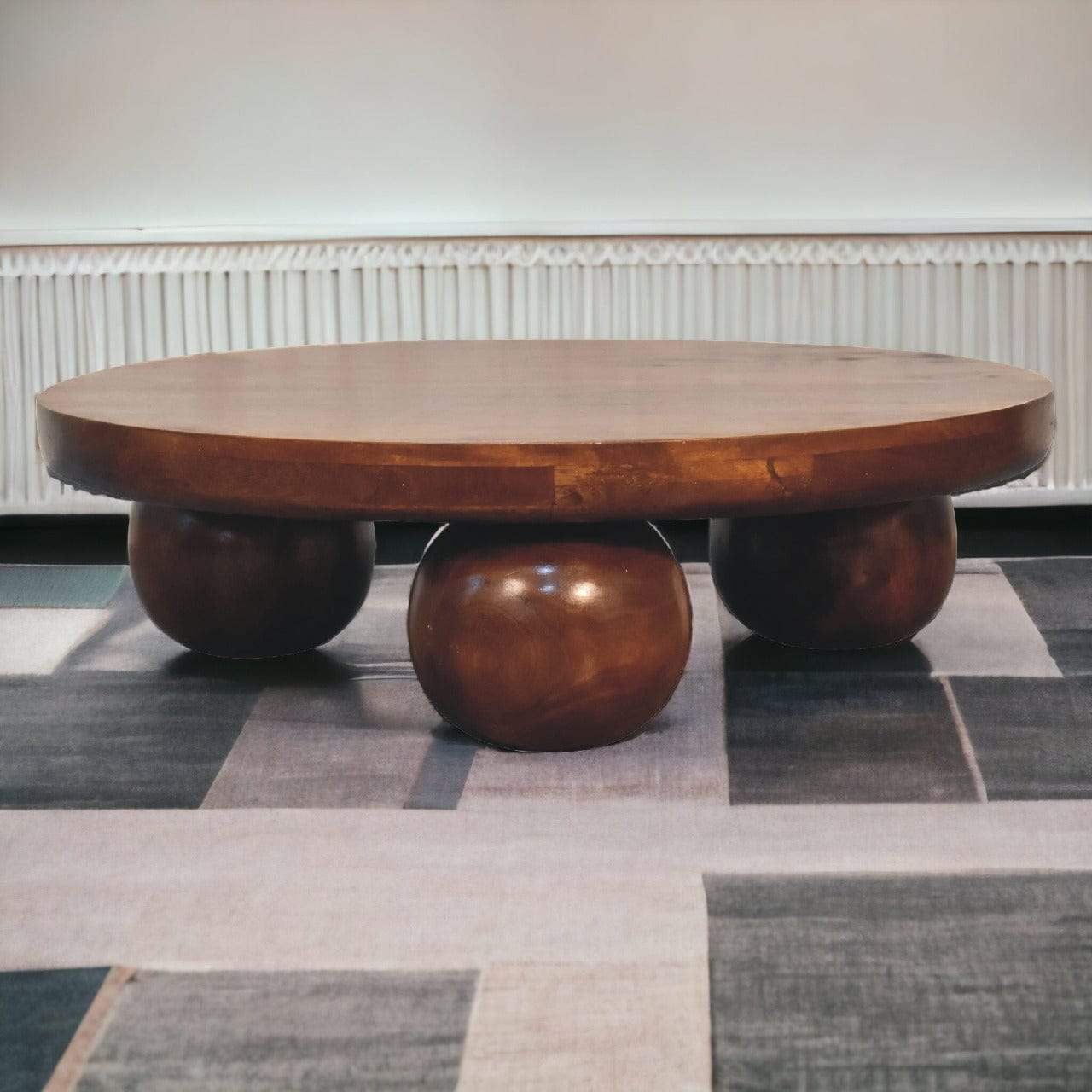 Chestnut Central Ball Table - Artisan Furniture - Flyclothing LLC