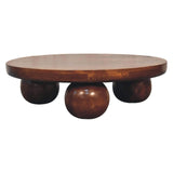 Chestnut Central Ball Table - Artisan Furniture - Flyclothing LLC