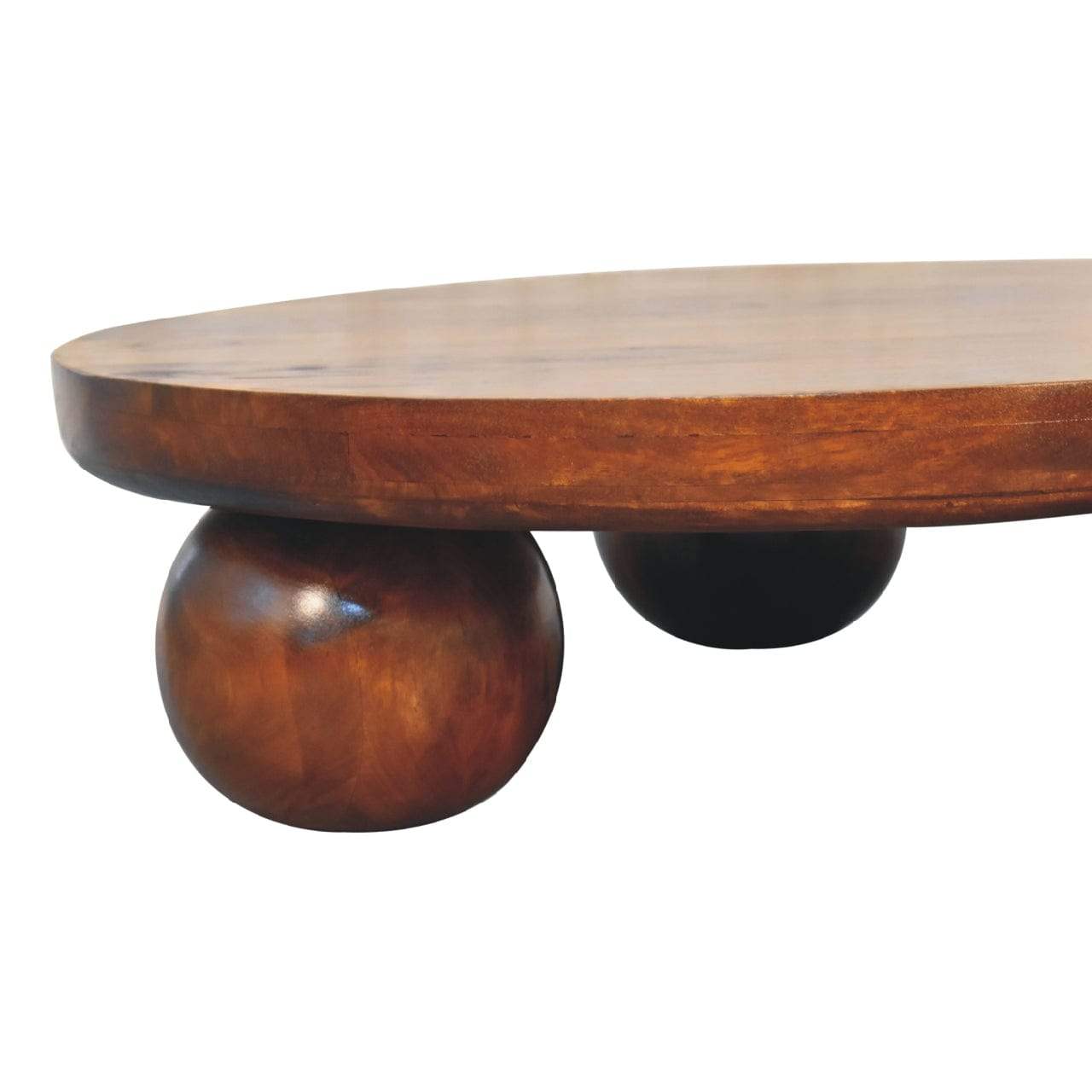 Chestnut Central Ball Table - Artisan Furniture - Flyclothing LLC