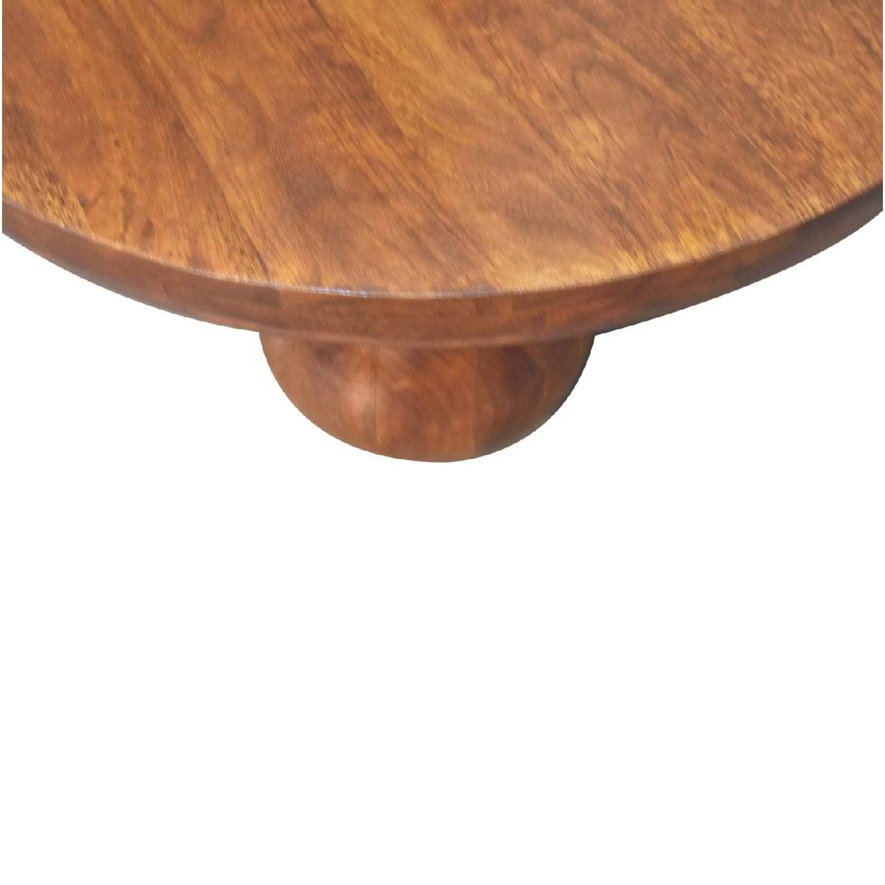 Chestnut Central Ball Table - Artisan Furniture - Flyclothing LLC