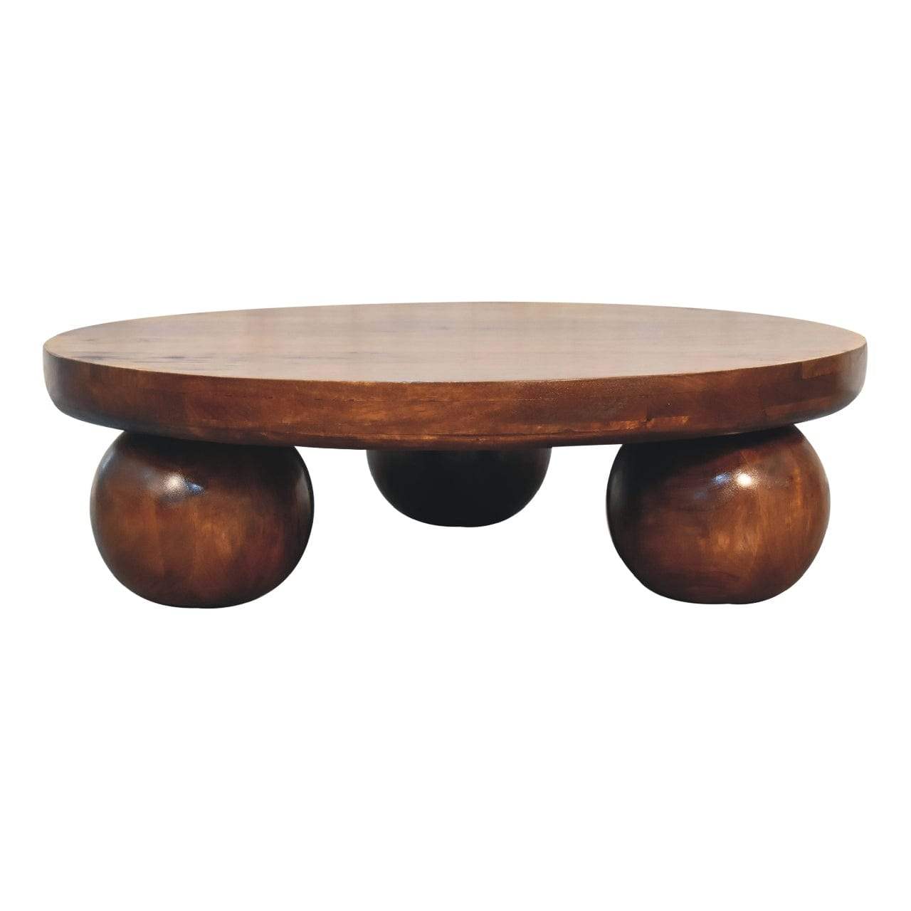 Chestnut Central Ball Table - Artisan Furniture - Flyclothing LLC