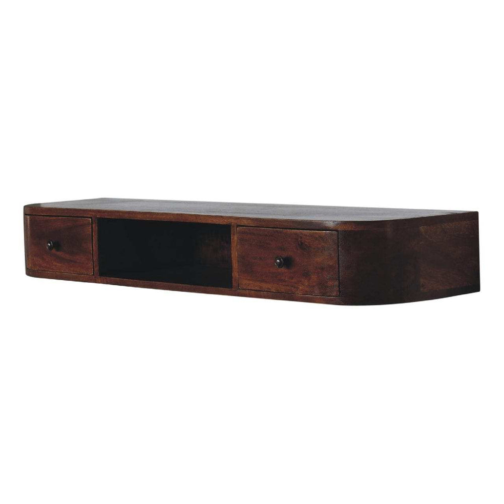 Lunar 2 Drawer Floating Console - Artisan Furniture - Flyclothing LLC