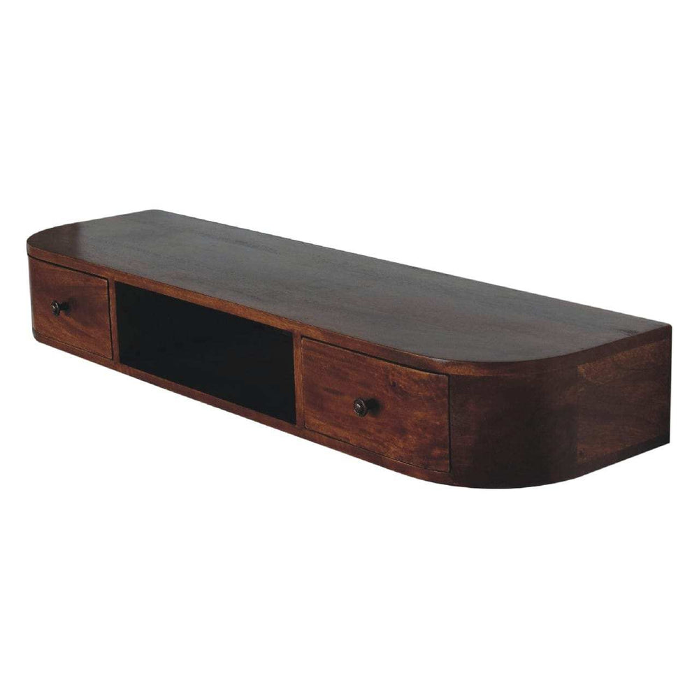 Lunar 2 Drawer Floating Console - Artisan Furniture - Flyclothing LLC
