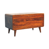 Curved Chestnut Blanket Box - Artisan Furniture - Flyclothing LLC