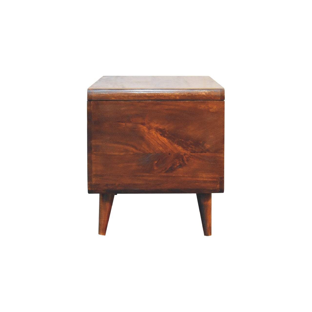 Curved Chestnut Blanket Box - Artisan Furniture - Flyclothing LLC