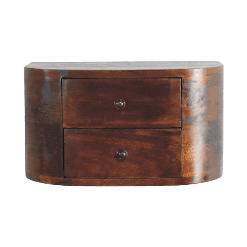 Artisan Lunar 2 Drawer Floating Nightsand - Artisan Furniture