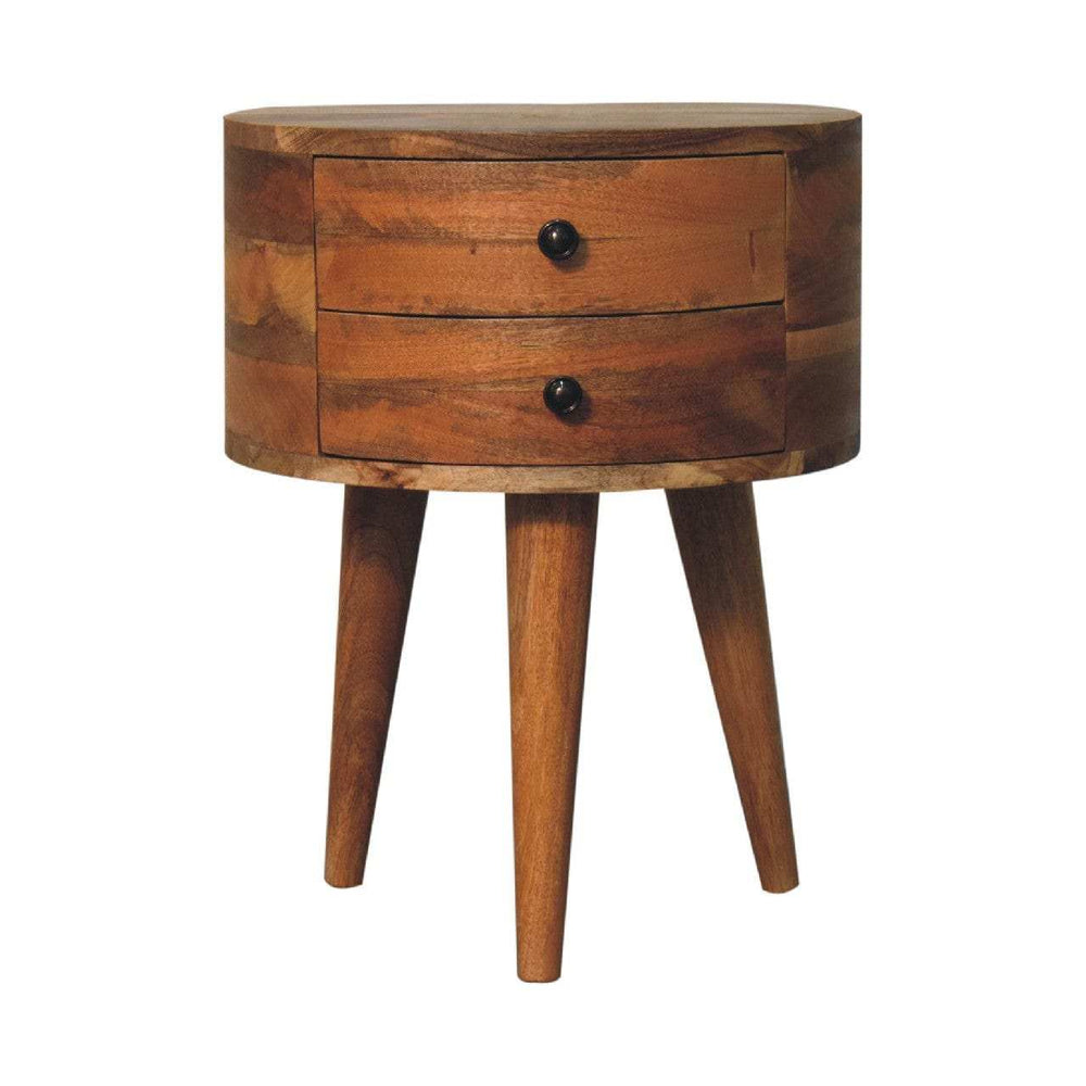 Odyssey Oak-ish Tripod Bedside - Artisan Furniture - Flyclothing LLC