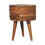 Odyssey Oak-ish Tripod Bedside - Artisan Furniture - Flyclothing LLC