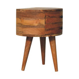 Odyssey Oak-ish Tripod Bedside - Artisan Furniture - Flyclothing LLC