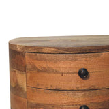 Odyssey Oak-ish Tripod Bedside - Artisan Furniture - Flyclothing LLC