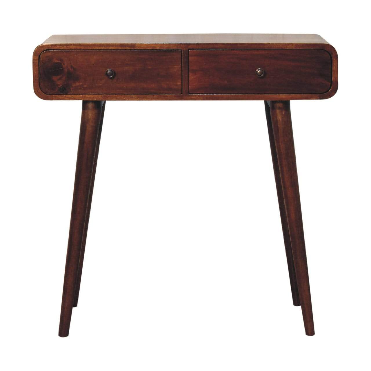 Chestnut Curved Hallway Table - Artisan Furniture - Flyclothing LLC