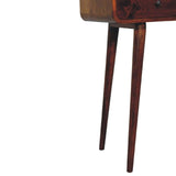 Chestnut Curved Hallway Table - Artisan Furniture - Flyclothing LLC