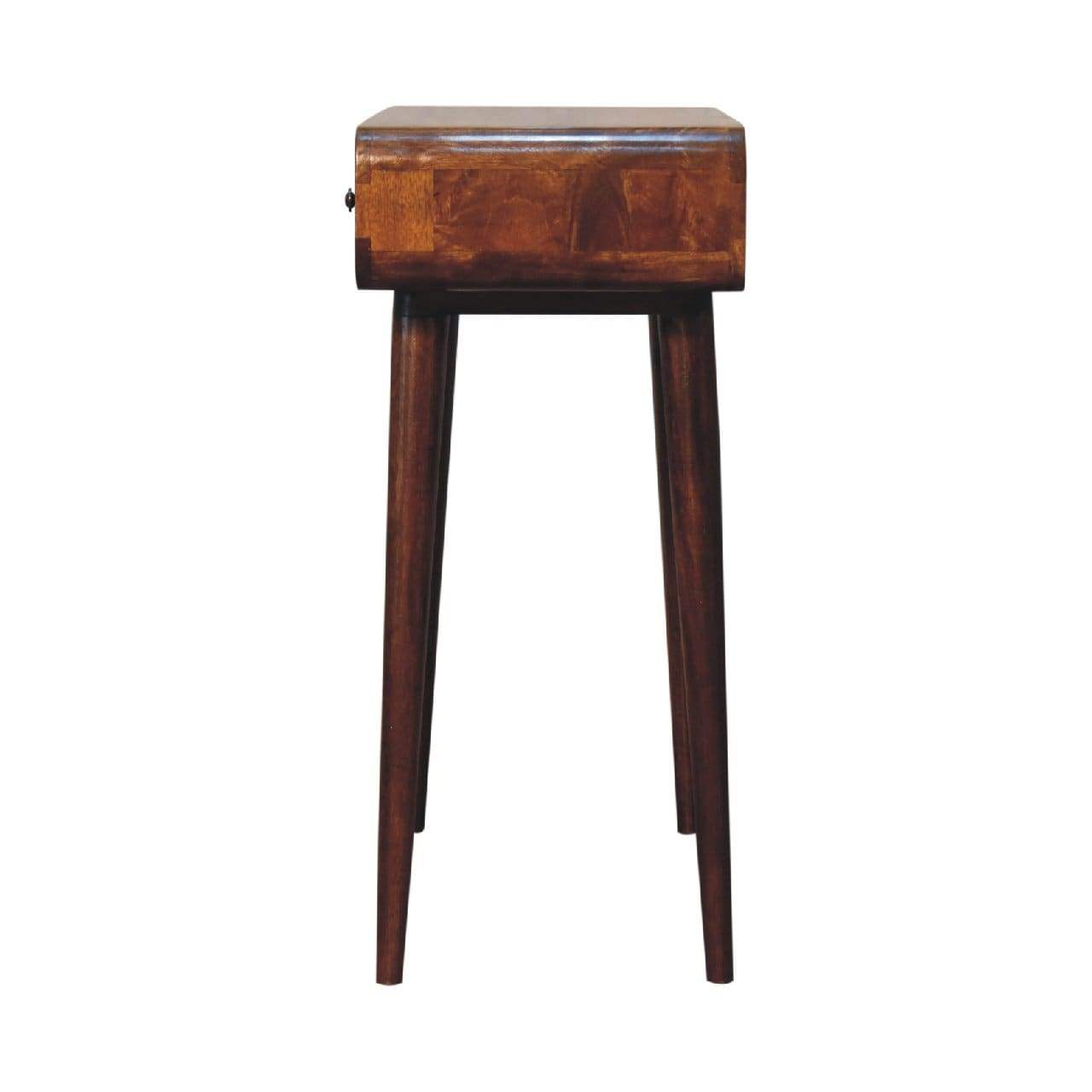 Chestnut Curved Hallway Table - Artisan Furniture - Flyclothing LLC