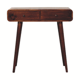 Chestnut Curved Hallway Table - Artisan Furniture - Flyclothing LLC