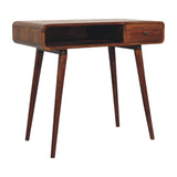 Curved Chestnut Writing Desk - Artisan Furniture - Flyclothing LLC