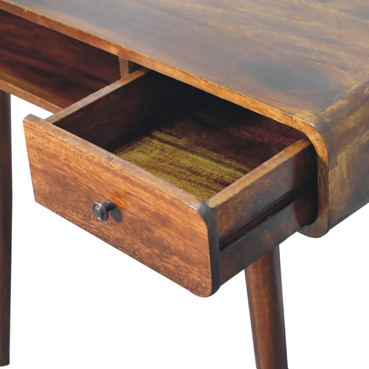 Curved Chestnut Writing Desk - Artisan Furniture - Flyclothing LLC