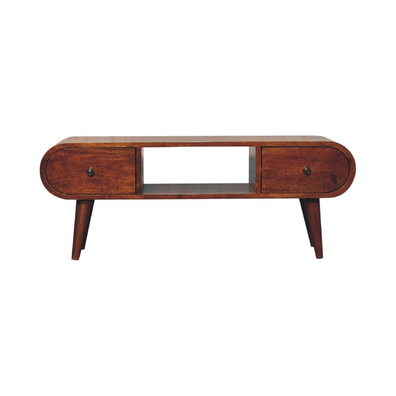 Chestnut Circular TV Unit - Artisan Furniture - Flyclothing LLC