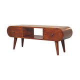 Chestnut Circular TV Unit - Artisan Furniture - Flyclothing LLC