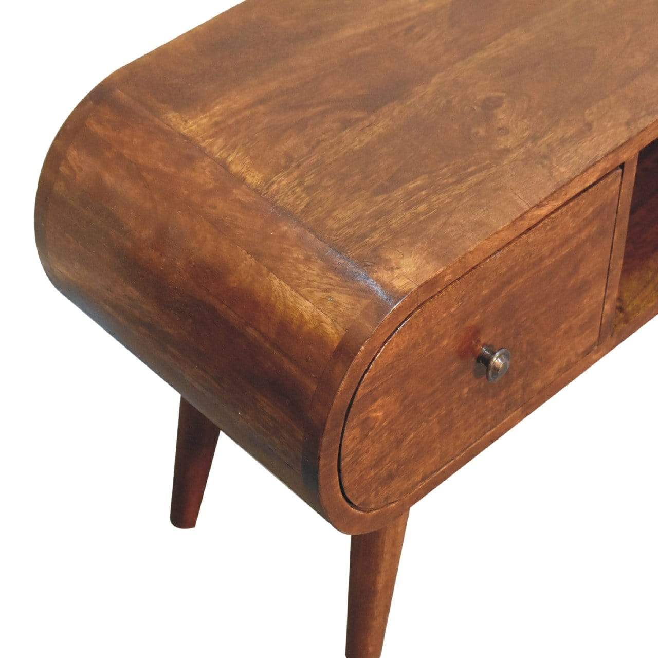 Chestnut Circular TV Unit - Artisan Furniture - Flyclothing LLC