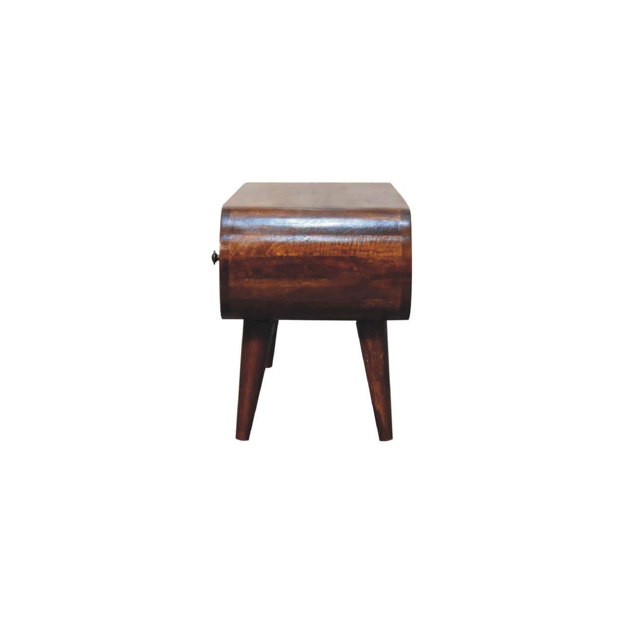 Chestnut Circular TV Unit - Artisan Furniture - Flyclothing LLC