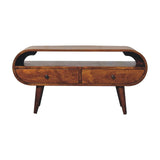 Chestnut Circular TV Stand - Artisan Furniture - Flyclothing LLC