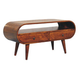 Chestnut Circular TV Stand - Artisan Furniture - Flyclothing LLC