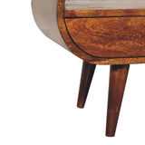 Chestnut Circular TV Stand - Artisan Furniture - Flyclothing LLC