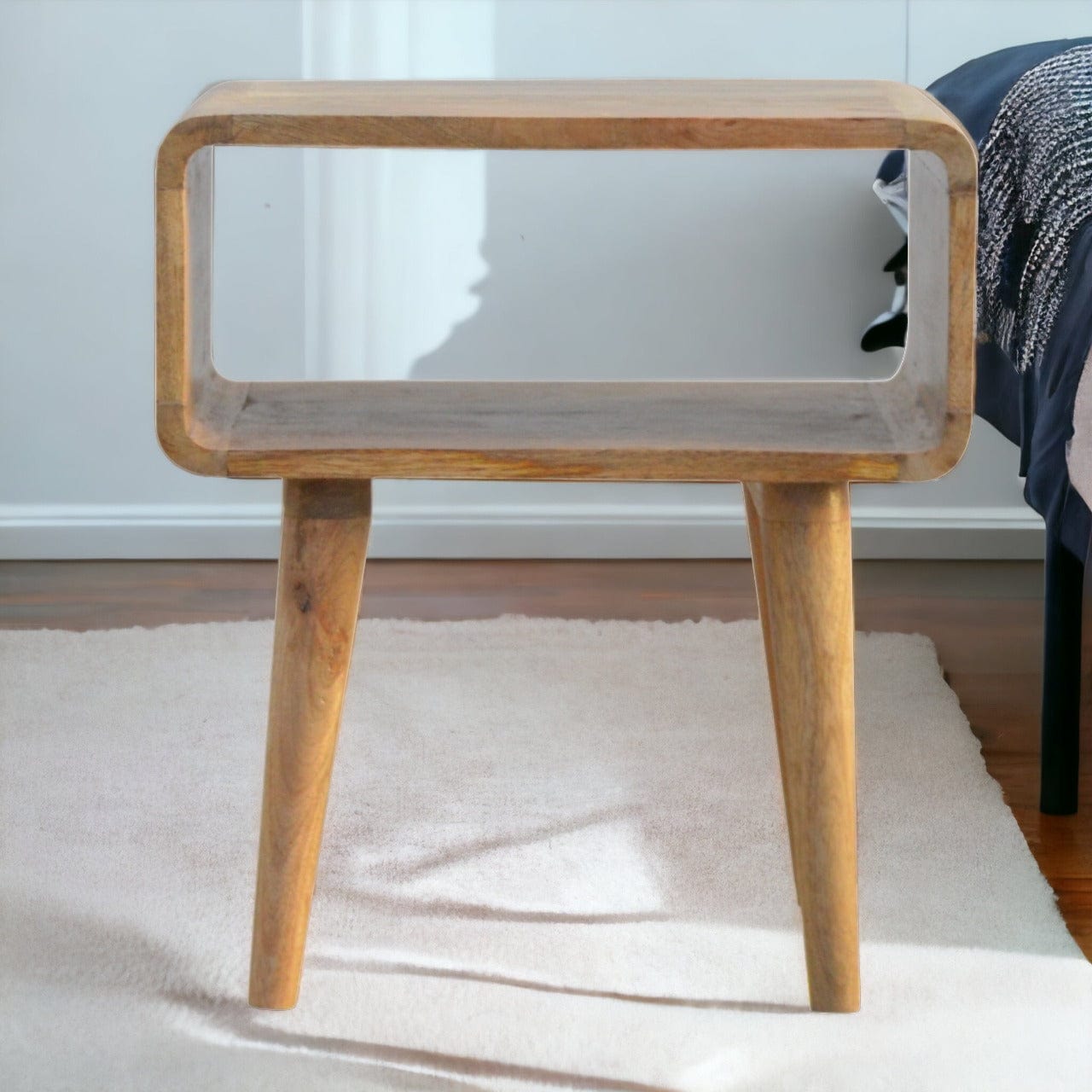 Curved Open Bedside - Artisan Furniture
