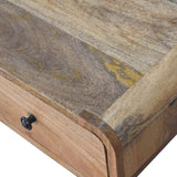 Curved Oak-ish Writing Desk - Artisan Furniture - Flyclothing LLC