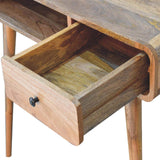 Curved Oak-ish Writing Desk - Artisan Furniture - Flyclothing LLC