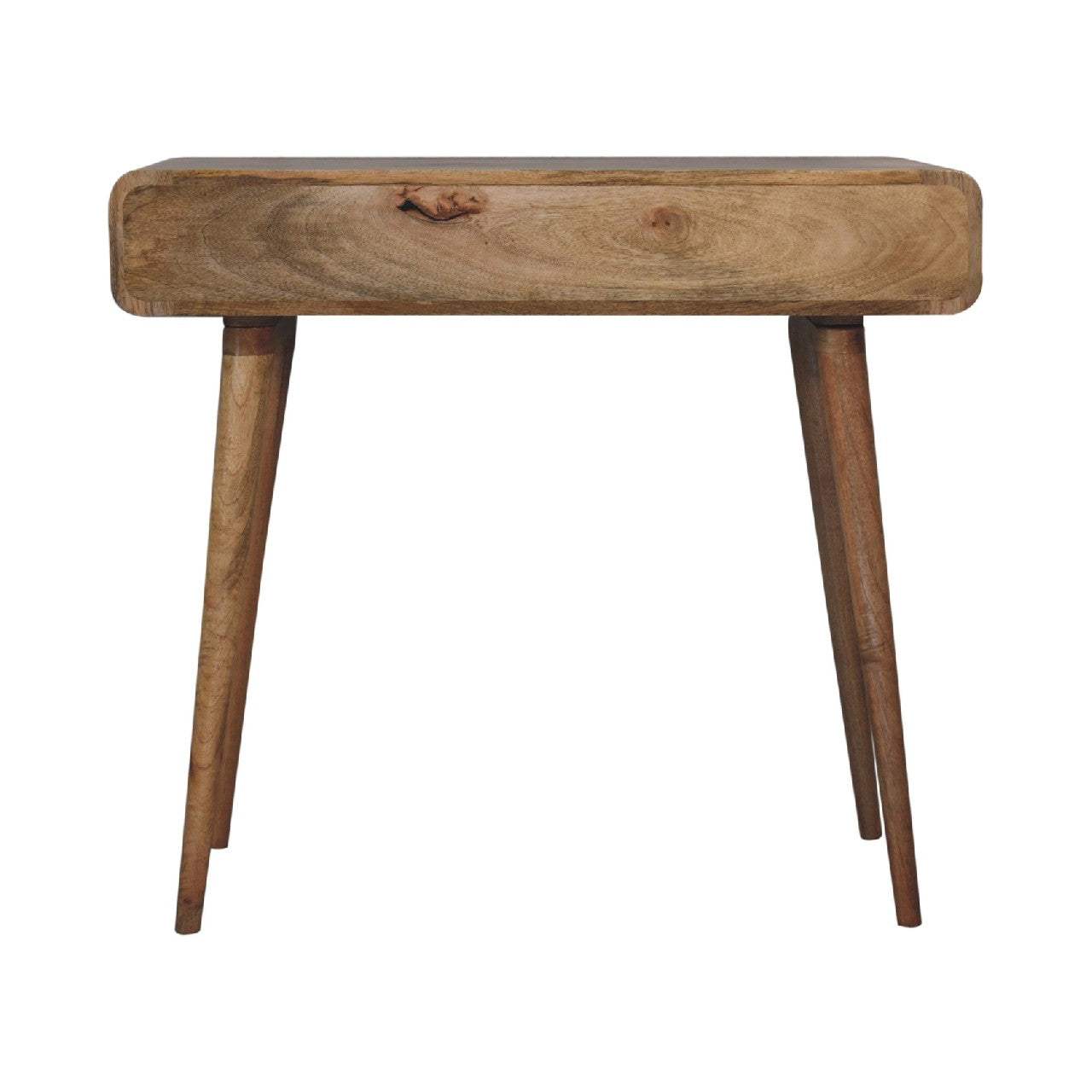 Curved Oak-ish Writing Desk - Artisan Furniture - Flyclothing LLC