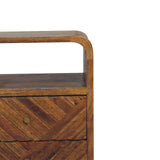 Mini Lille Curved Bedside - Artisan Furniture - Flyclothing LLC